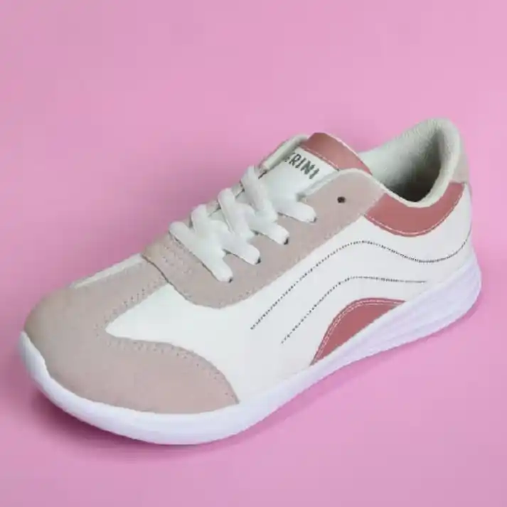 Image from Galeri Sepatu: TOMKINS Perini Expats Alpha - White Rose Sneakers Wanita https://s.sh...