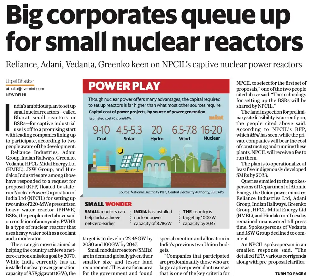 Image from LNPR CAPITAL: → Top corporates including Reliance, Adani, Vedanta, Greenko, and Indi...