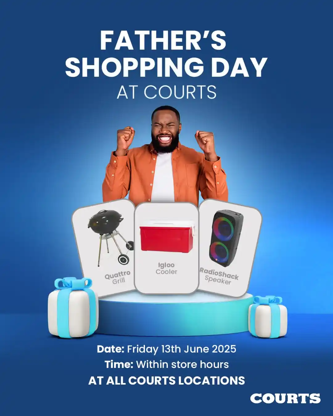 Image from Courts Grenada : Treat Dad with gift from Courts and get a chance to win a "Dads Chill ...