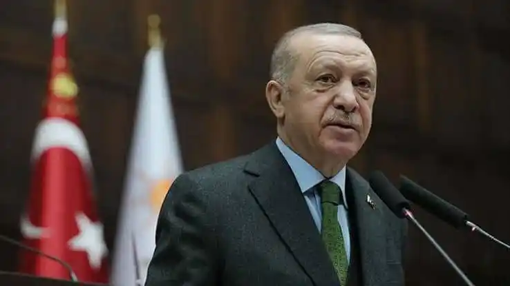 Image from Quds News Network: Turkish President Recep Tayyip Erdogan: "Netanyahu's reckless administ...