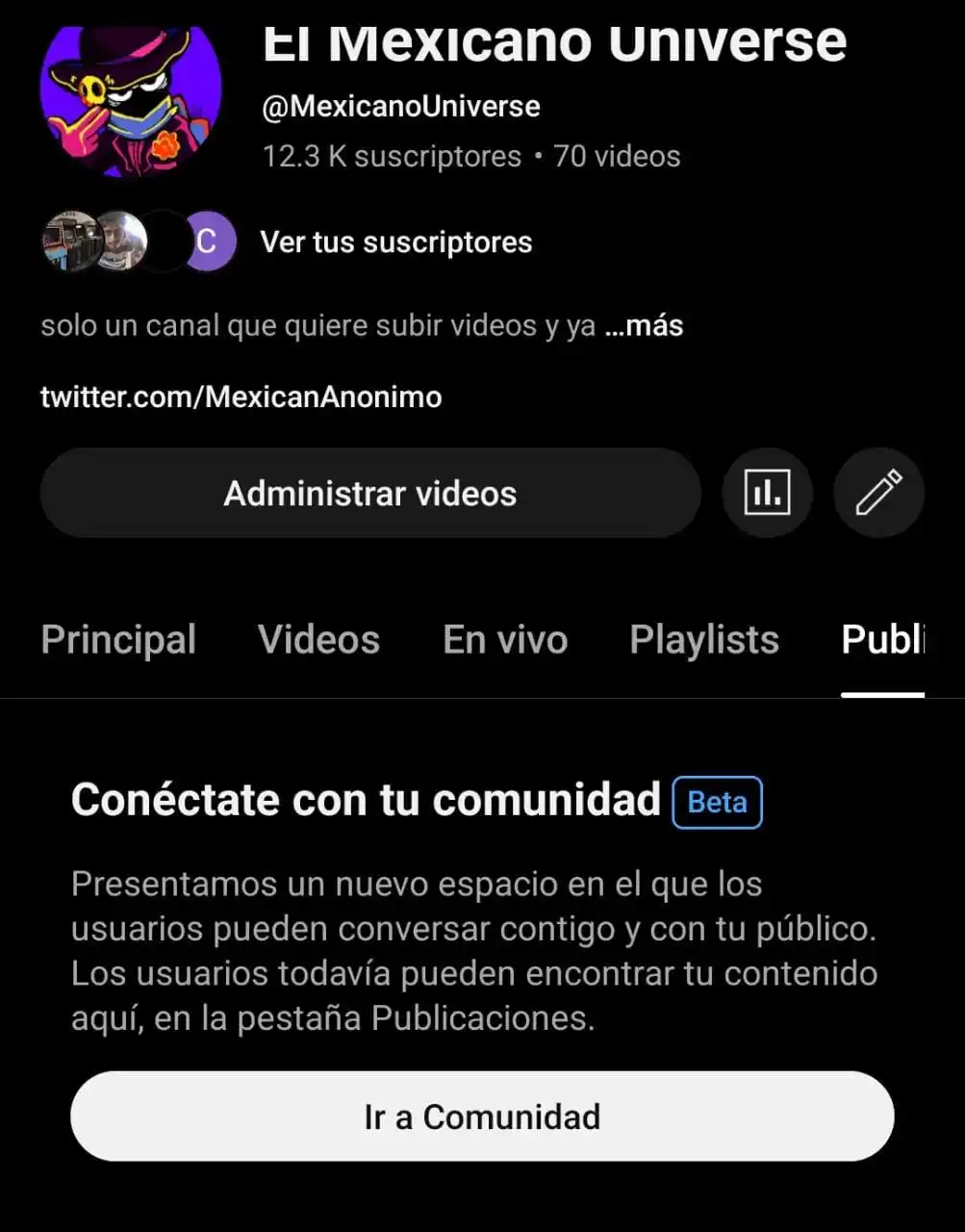 EL MEXICANO UNIVERSE post