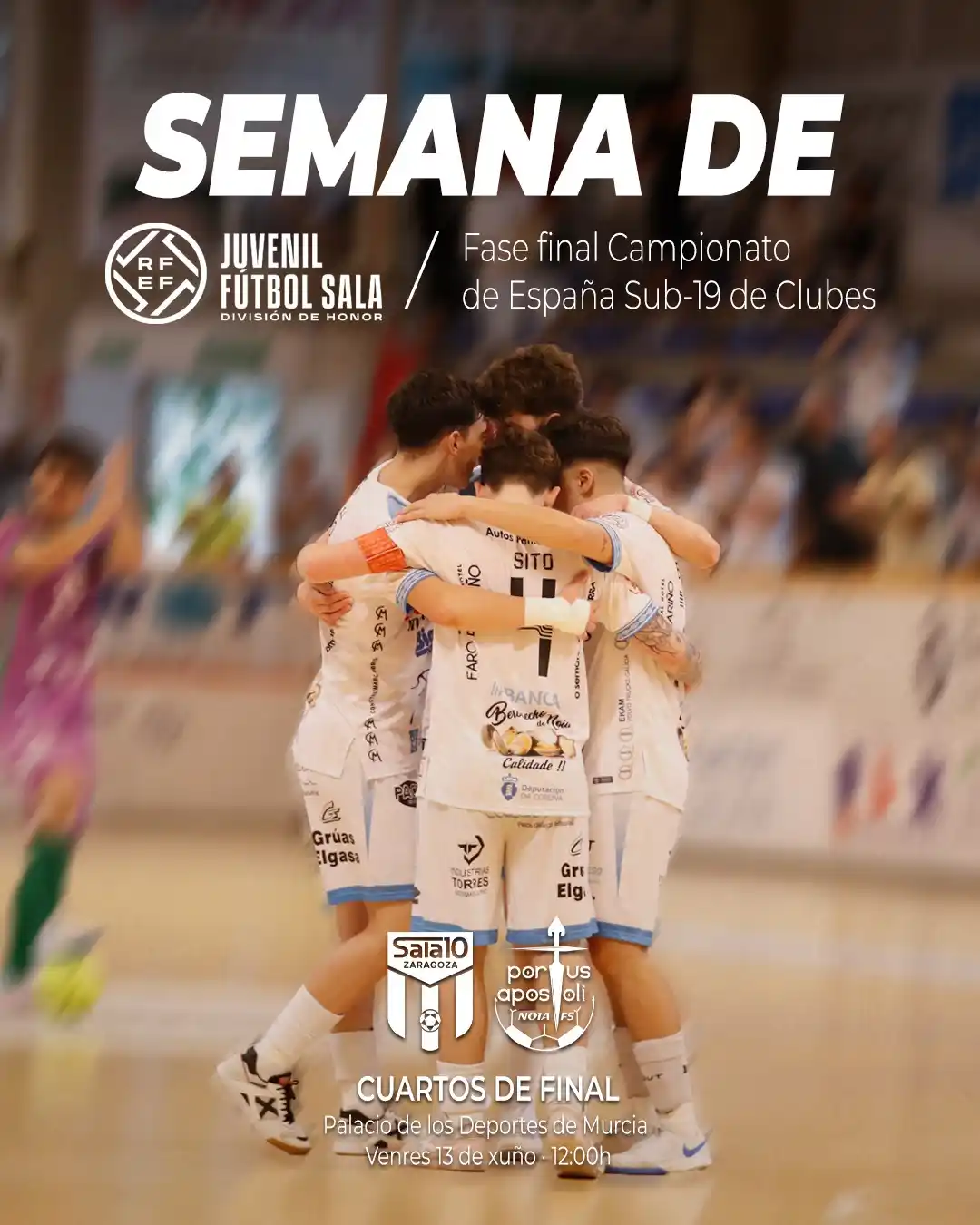 Image from Noia Portus Apostoli FS: A temporada remátana eles. O 𝗫𝘂𝘃𝗲𝗻𝗶𝗹 𝗗𝗛 <a class="text-blue-5...