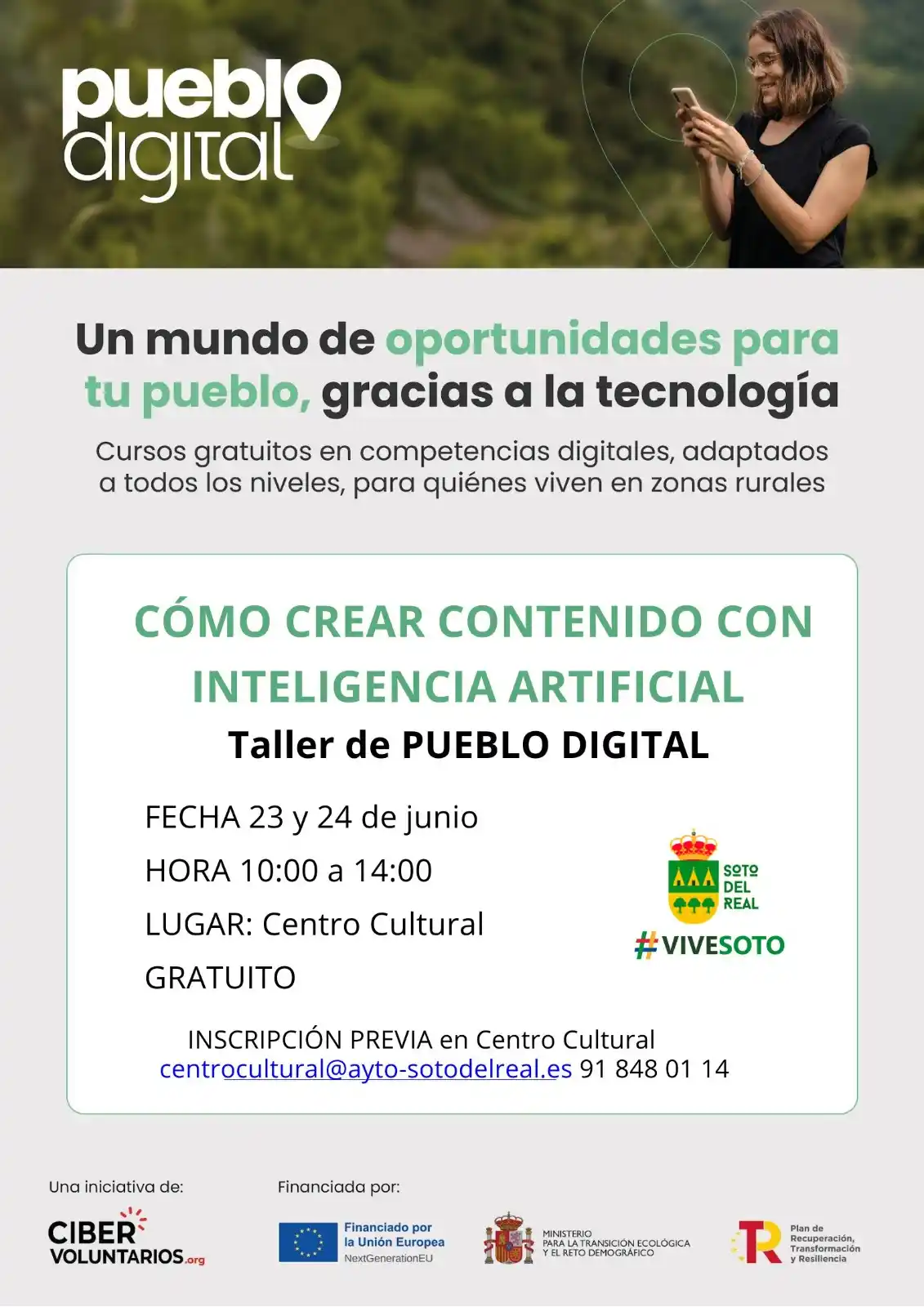 Image from Ayuntamiento Soto del Real : ¡Atención, vecinos y vecinas! 👋 ¿Listos para dar el salto al futuro? ...
