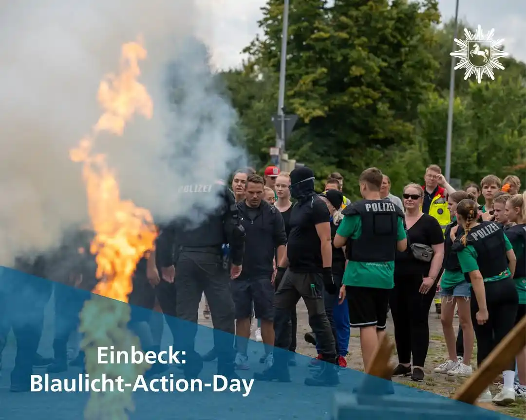 Image from Polizei Northeim: 🚨 Blaulicht-Action-Day in Einbeck! 🚨 Du bist zwischen 14 und 21 Jah...
