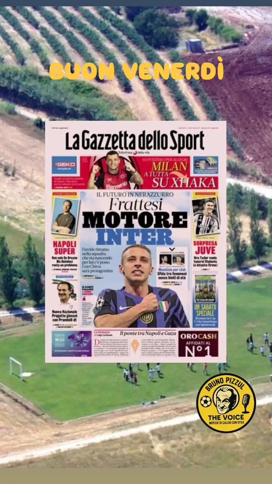 Image from brunopizzulthevoice: Buongiorno Buon Venerdì A TUTTI Ecco La Rassegna Stampa Brunopizzulthe...