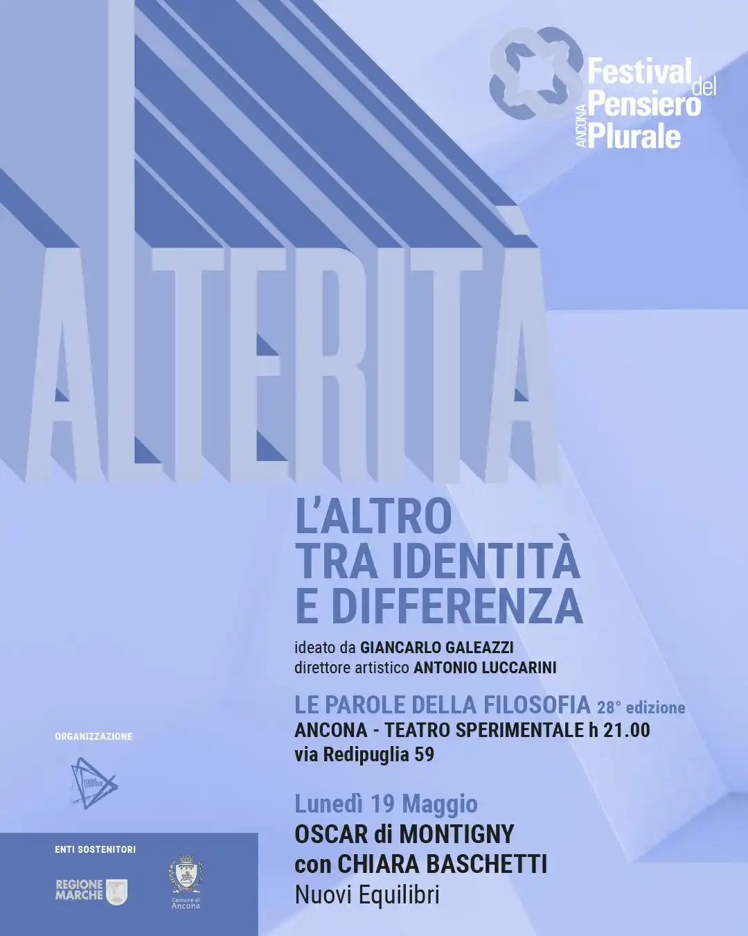 Image from Comune di Ancona: 🎤 Continuano gli appuntamenti del Festival del Pensiero Plurale con O...