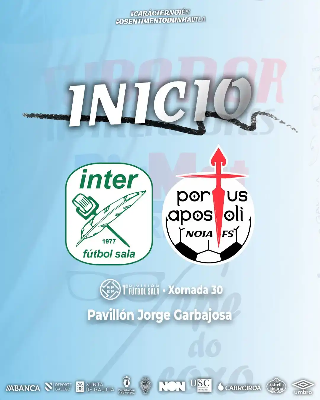 Image from Noia Portus Apostoli FS: 🔛 COOOOMEZA O PARTIDO NO JORGE GARBAJOSA! MÁIS QUE NUNCA, VAAAAAMOS N...