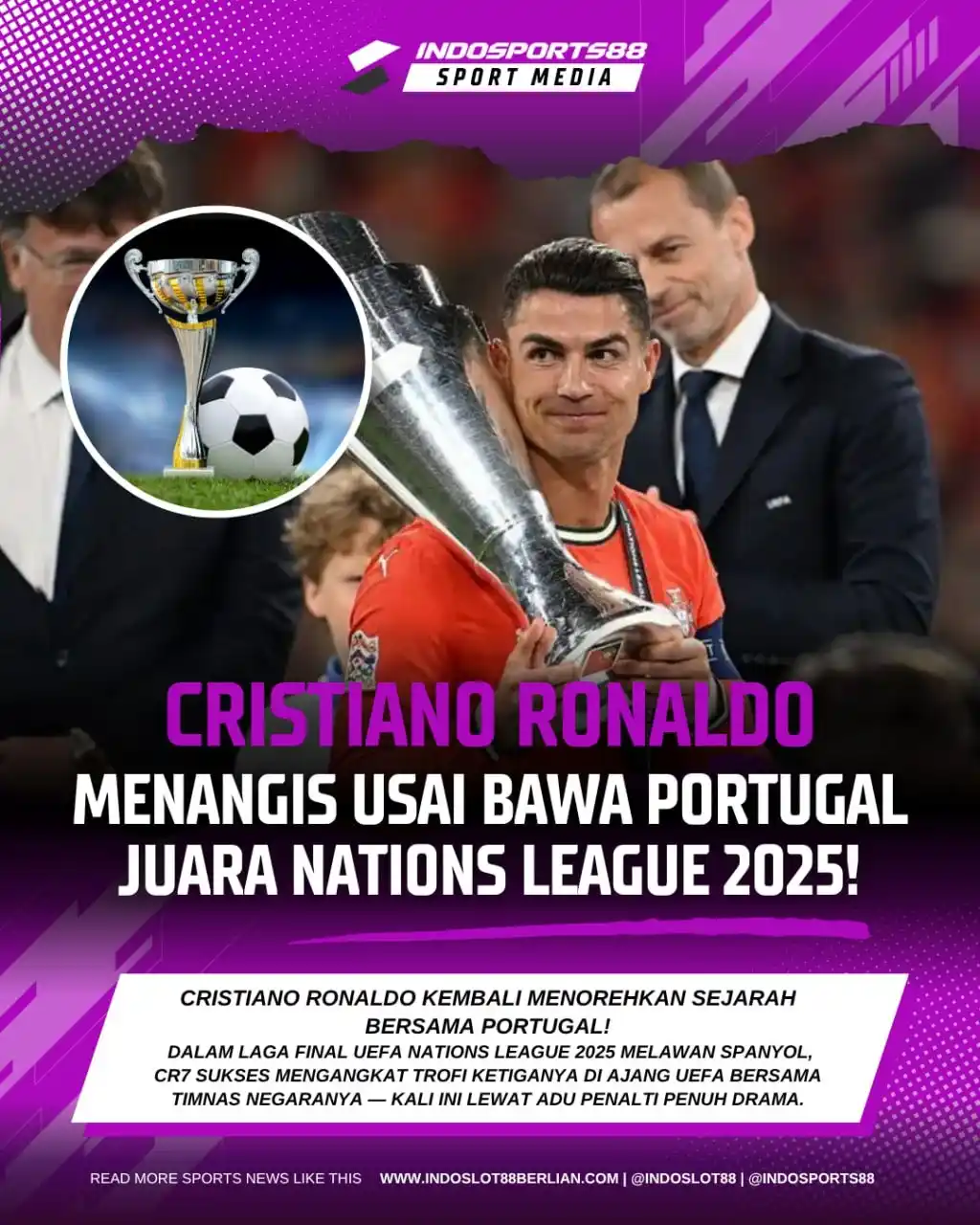 Image from POLA MAIN INDOSLOT88: Cristiano Ronaldo kembali menorehkan sejarah bersama Portugal! Dalam l...