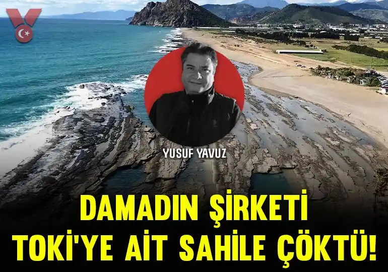 Image from Veryansın Tv: Damadın şirketi, TOKİ’ye ait sahile çöktü! Antalya Gazipaşa’da TOKİ v...