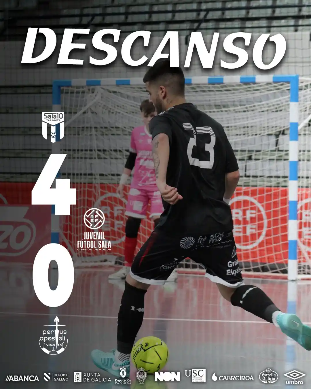 Image from Noia Portus Apostoli FS: ⏸️ DESCANSO en Murcia! 📺 YouTube RFEF #️⃣ Campionato de España Sub-...