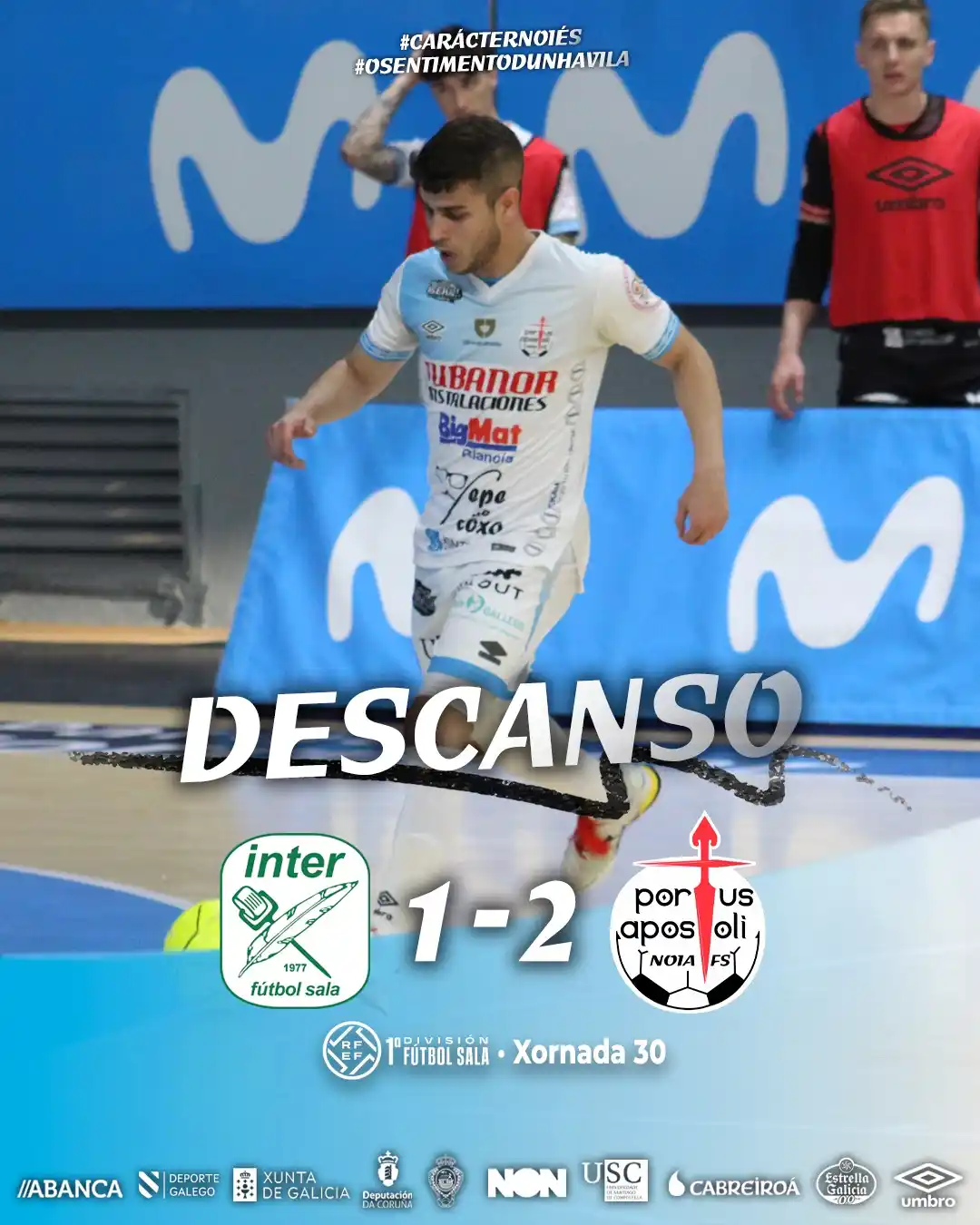 Image from Noia Portus Apostoli FS: ⏸️ DESCANSO no Jorge Garbajosa! ENORME EQUIPO, ENORME AFECCIÓN... per...