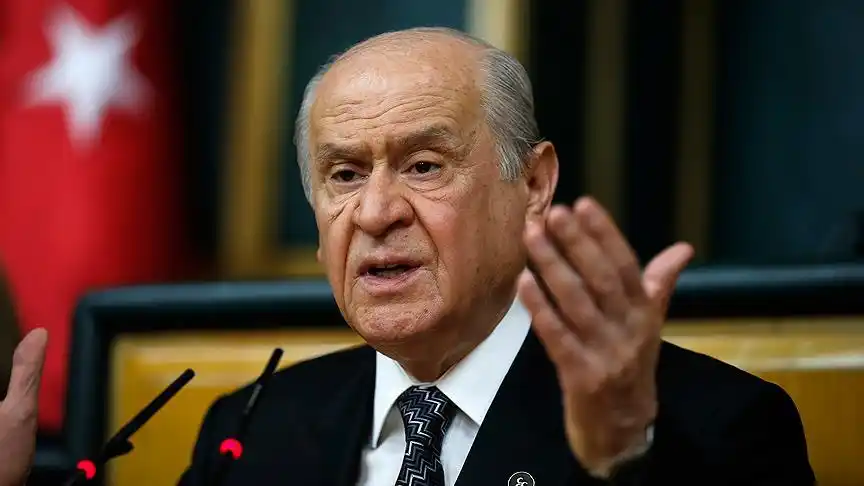 Image from Veryansın Tv: Devlet Bahçeli:      "İsrail’in terörist yönetimi ülkemizin görüş menz...