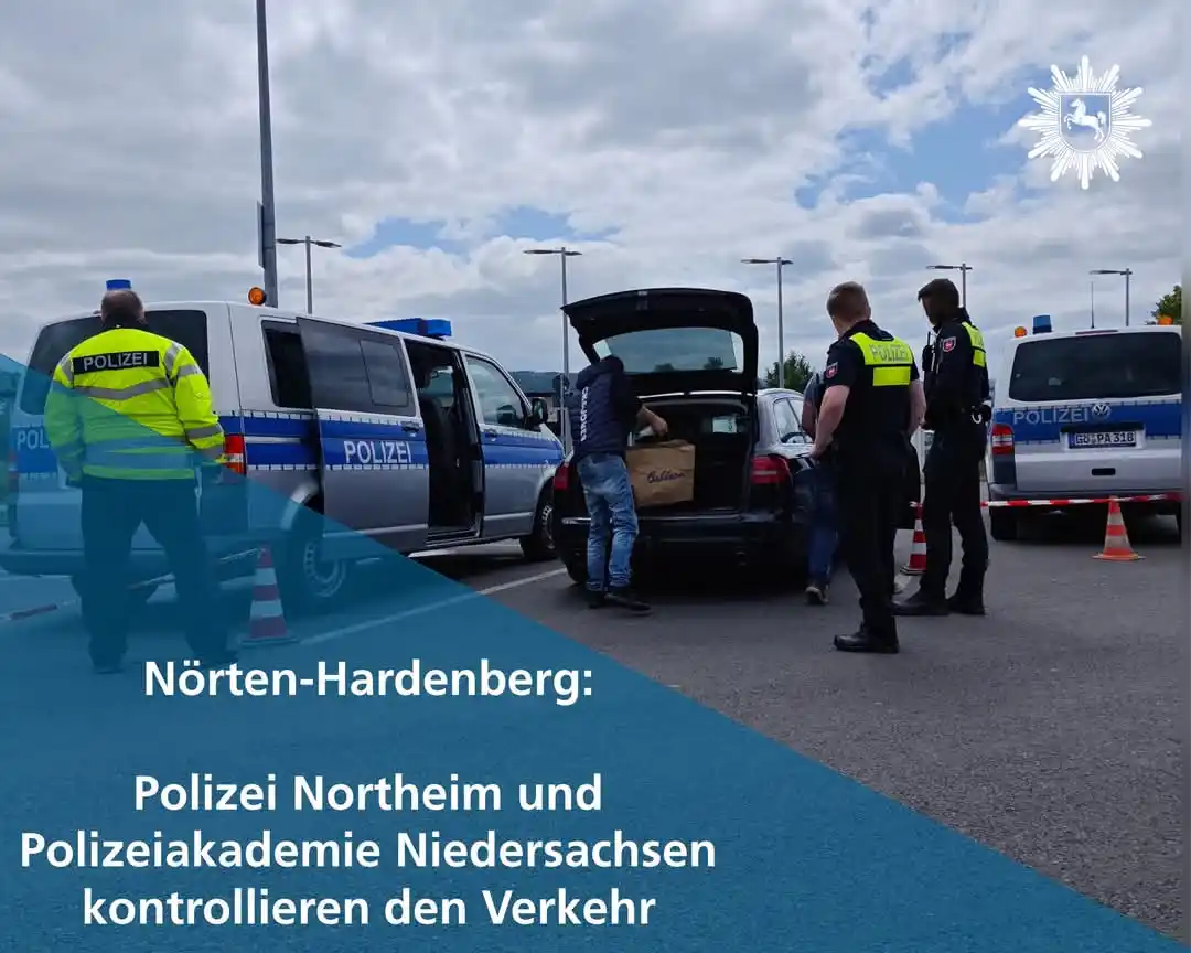 Image from Polizei Northeim: 🚨 Erfolgreiche Großkontrolle in Nörten-Hardenberg! 🚨 Am Mittwoch ha...