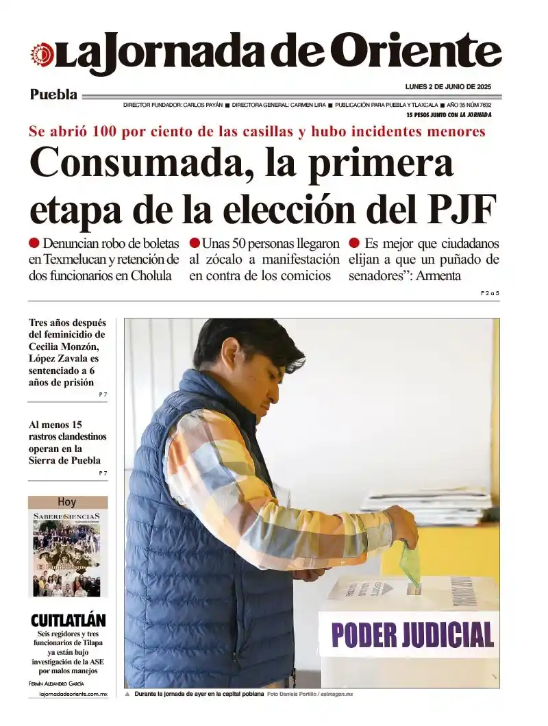 Image from La Jornada de Oriente: 🌄 Excelente lunes jornaleras y jornaleros 🗳️📊 <a class="text-blue-...