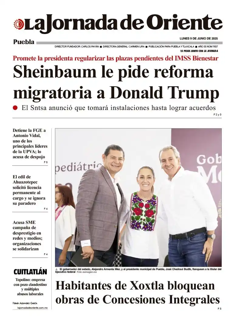 Image from La Jornada de Oriente: 🌄 Excelente lunes jornaleras y jornaleros 🇲🇽📄 <a class="text-blue...