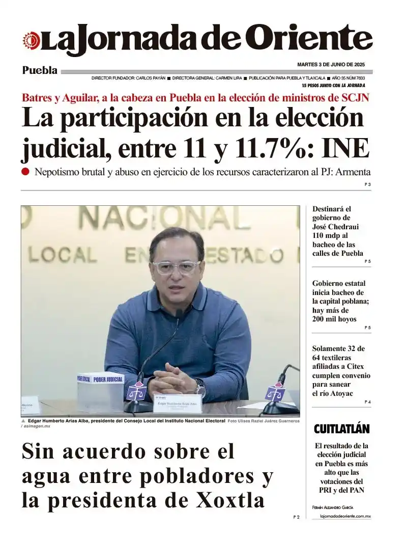 Image from La Jornada de Oriente: 🌄 Excelente martes jornaleras y jornaleros 🗳️📊 <a class="text-blue...