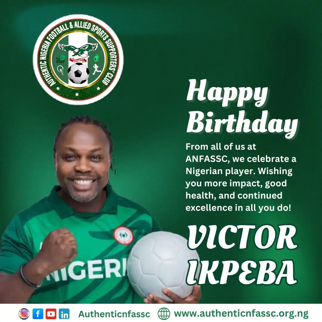 Image from Authentic Nigeria Football and Allied Sports Supporters Club.: From Benin City to Olympic glory, Victor “The Prince of Monaco” Ikpeba...
