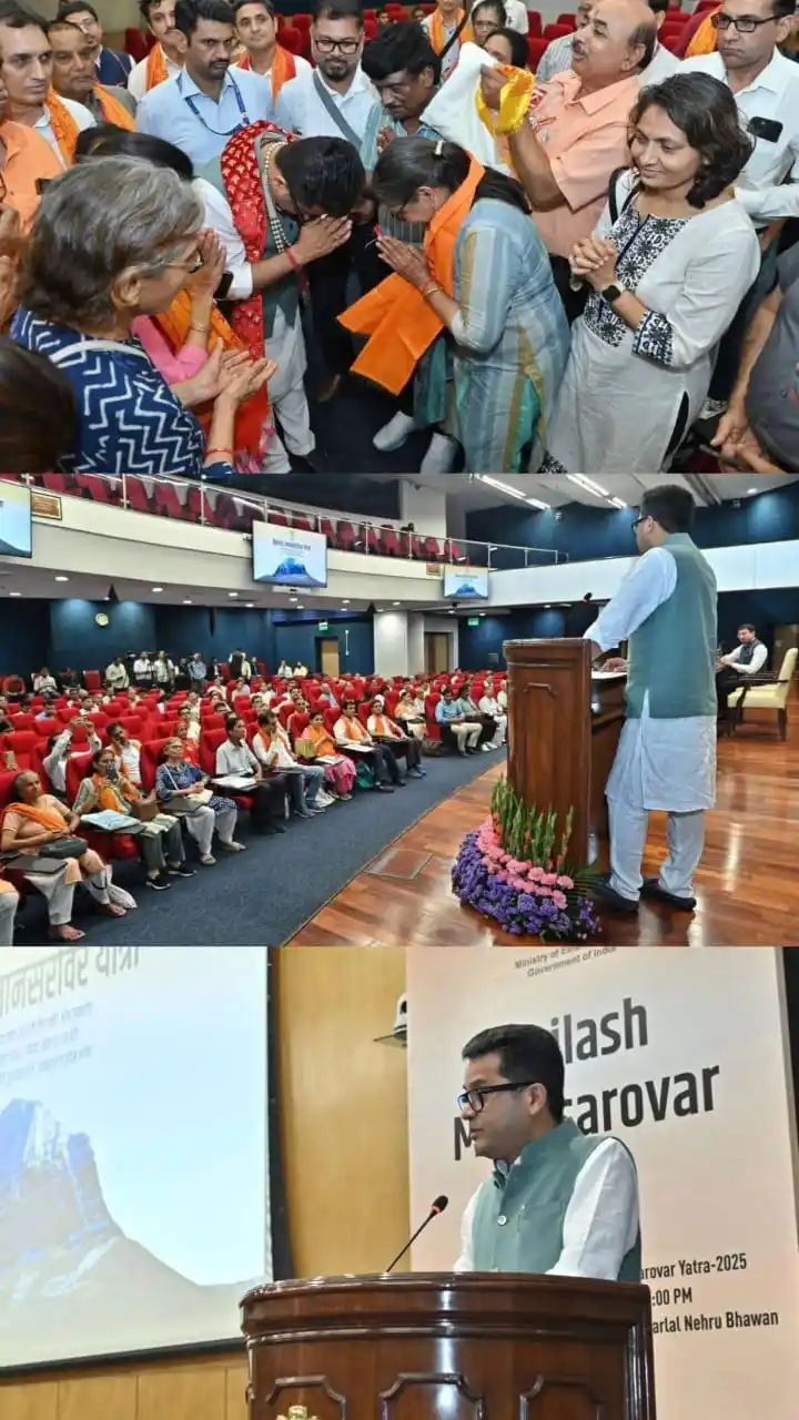 Image from Pabitra Margherita: Honoured to flag off the first batch of KMY 2025 - a sacred journey th...