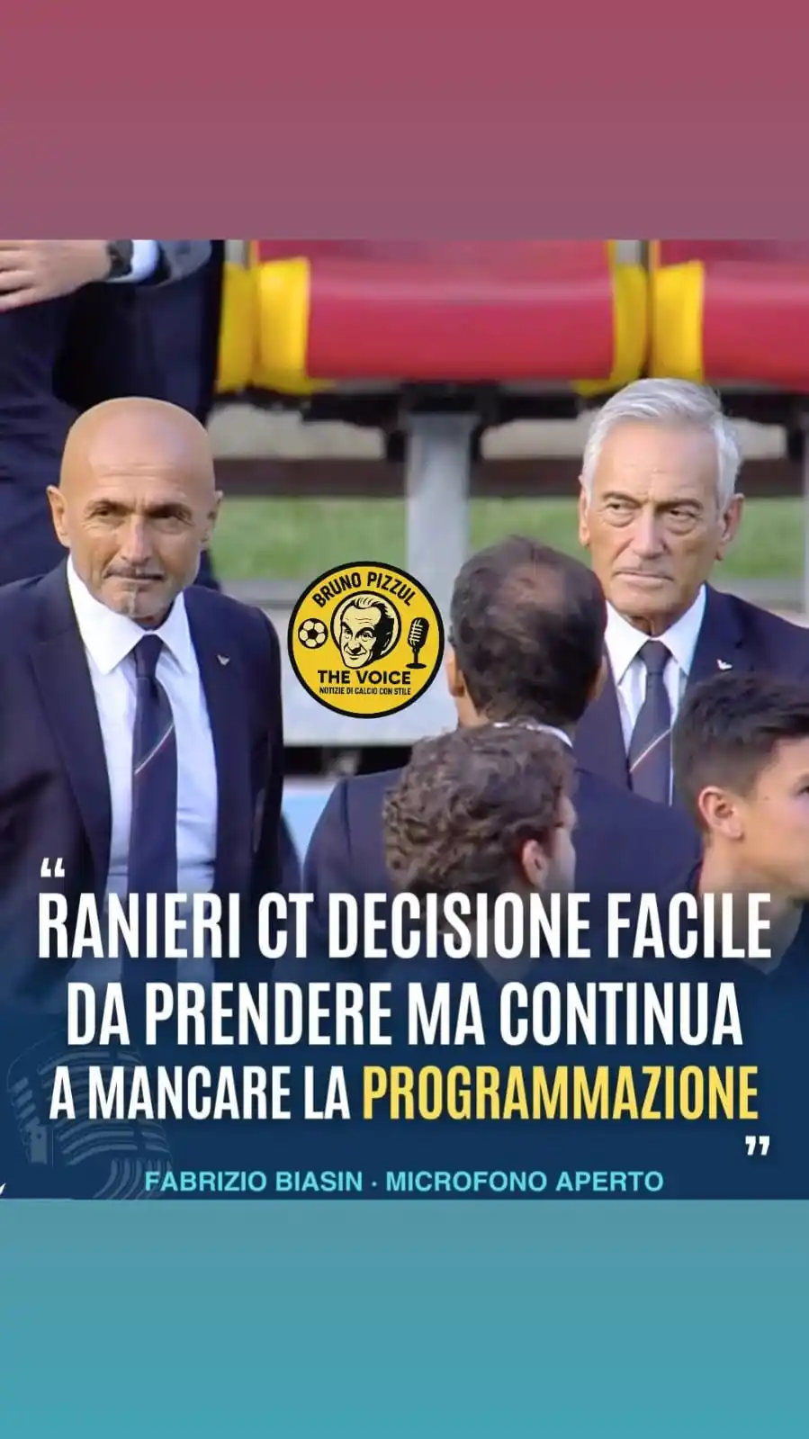 Image from brunopizzulthevoice: 🇮🇹✅ Via Spalletti, Ranieri è pronto a dire di sì alla Figc, con il d...