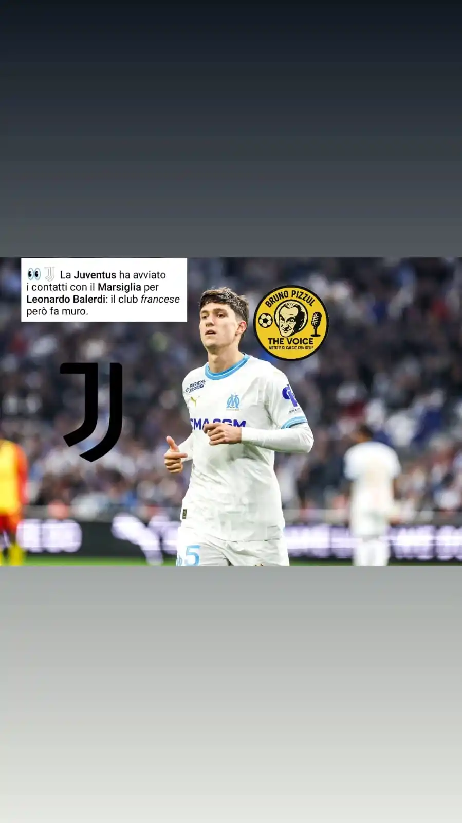 Image from brunopizzulthevoice: 👀⚪️ La Juventus ha avviato i contatti con il Marsiglia per Leonardo B...