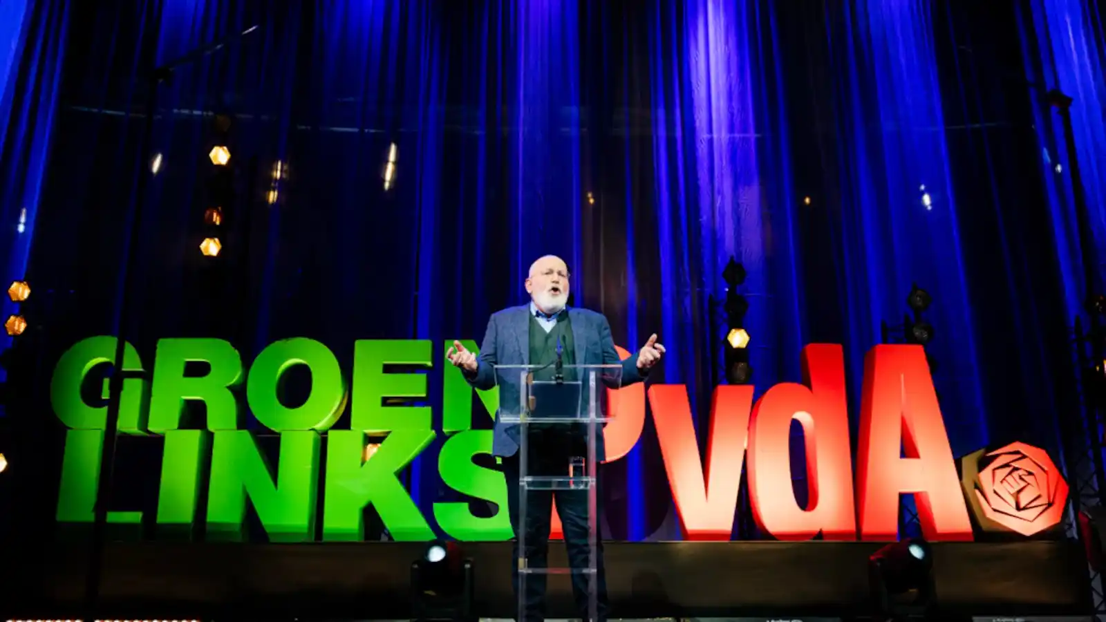 Image from RTL Nieuws: *Leden GroenLinks en PvdA kiezen massaal voor samengaan tot één partij...