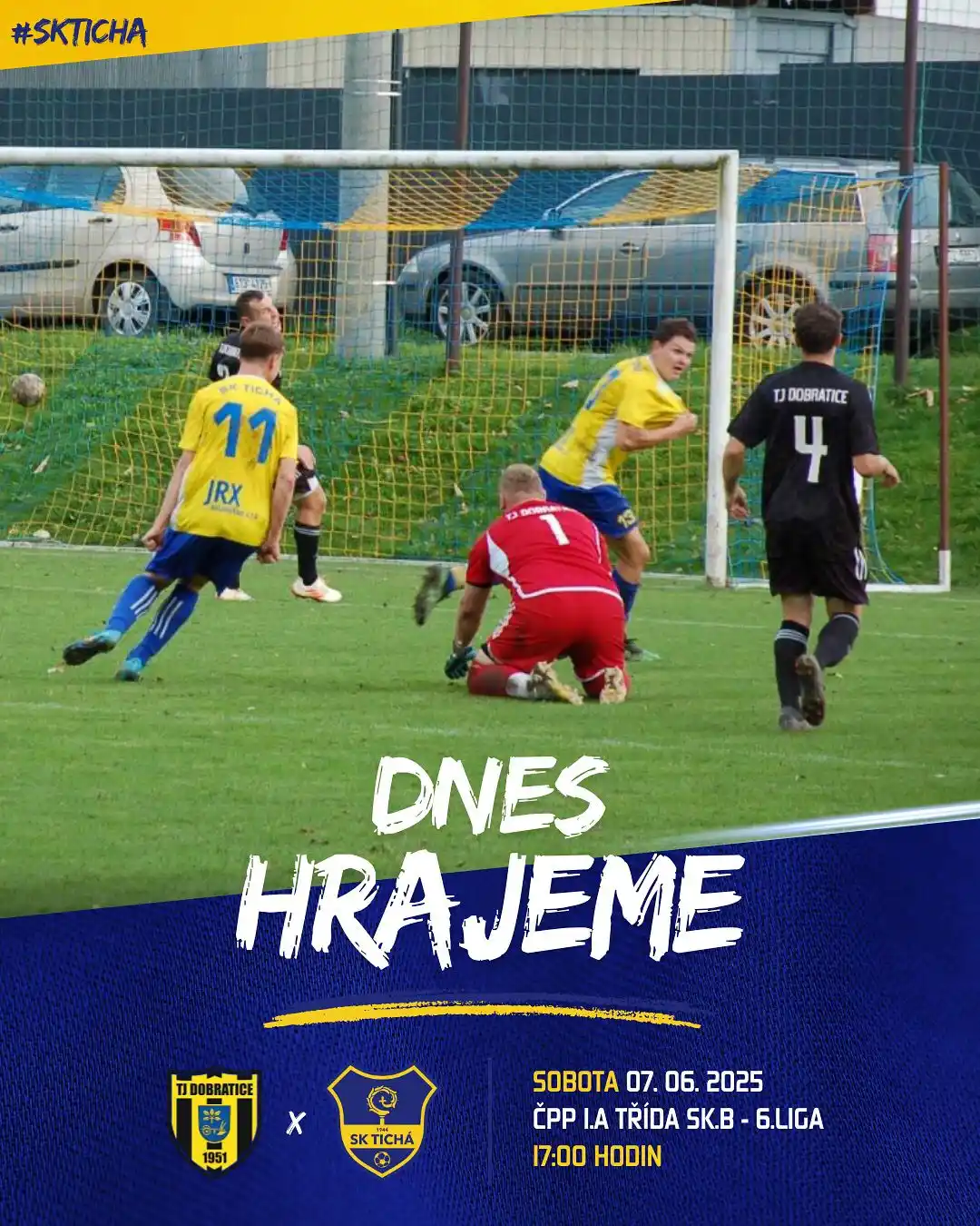 Image from SK Tichá: 💥 𝗠𝗔𝗧𝗖𝗛𝗗𝗔𝗬 🆚 TJ Dobratice 🏆 ČPP I.A třída sk.B - 6.liga, 25...