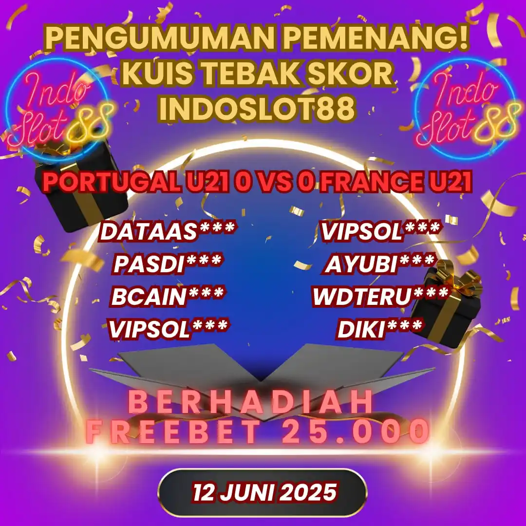 Image from POLA MAIN INDOSLOT88: 🎉 PENGUMUMAN PEMENANG! Selamat kepada PEMENANG yang berhasil menebak ...