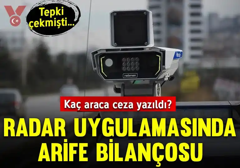 Image from Veryansın Tv: Radar cezası uygulanan araçların sayısı belli oldu: İşte arife gününün...