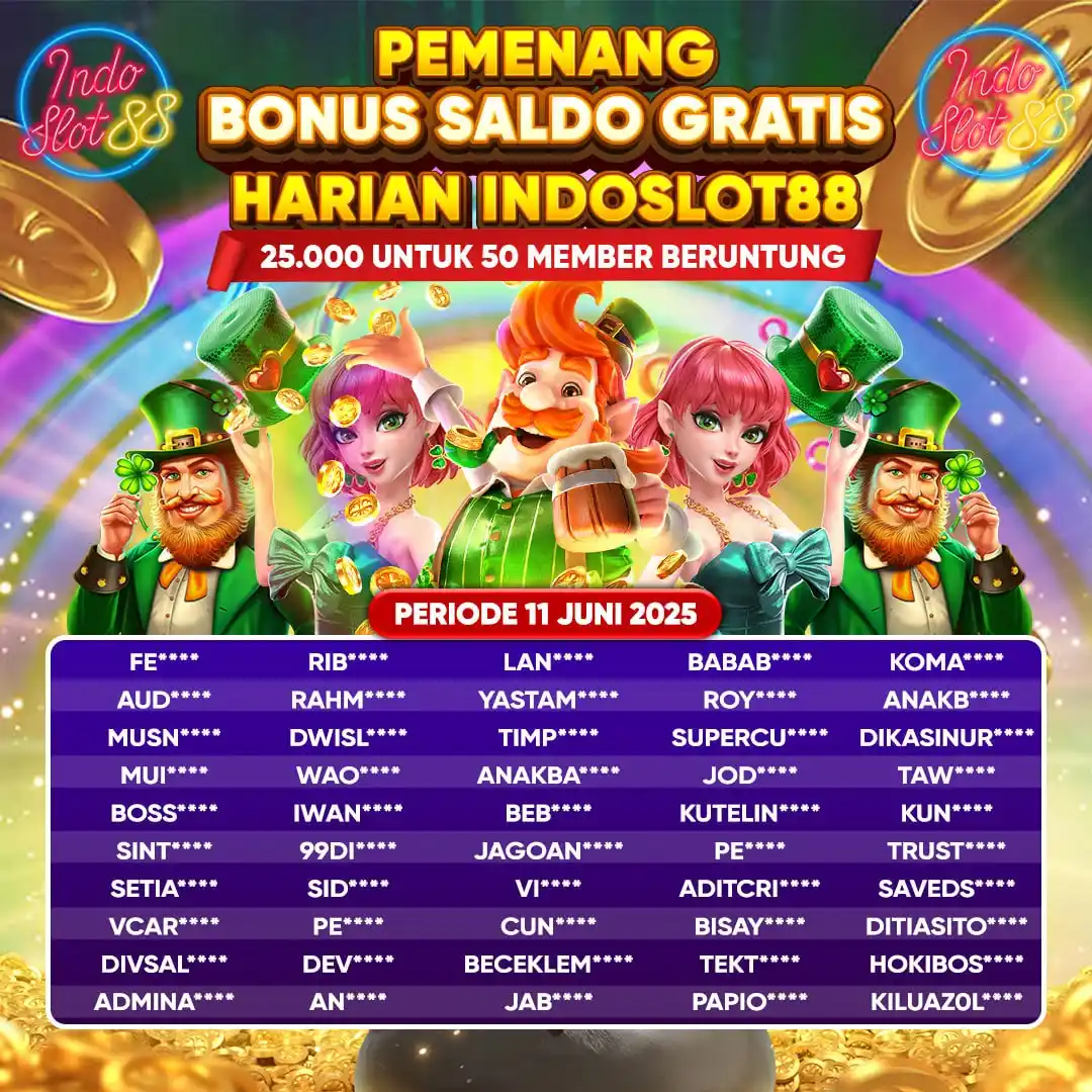 Image from POLA MAIN INDOSLOT88: Selamat kepada pemenang Saldo Gratis 1.250.000 [25.000 untuk 50 Orang]...
