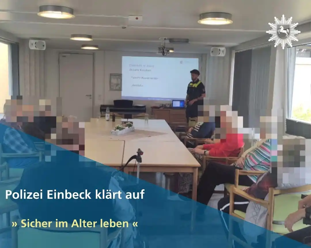Image from Polizei Northeim: 👵👴 "Sicher im Alter leben": Polizei Einbeck klärt auf! 👮♀️💡 Dies...
