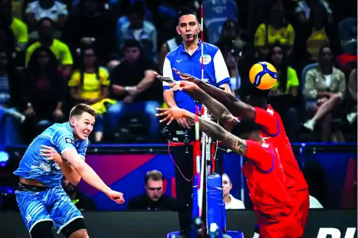 Image from Periódico Granma | Cuba: 🇸🇮🇨🇺🏐Eslovenia se sirvió con cuchara grande ante Cuba, en el debu...