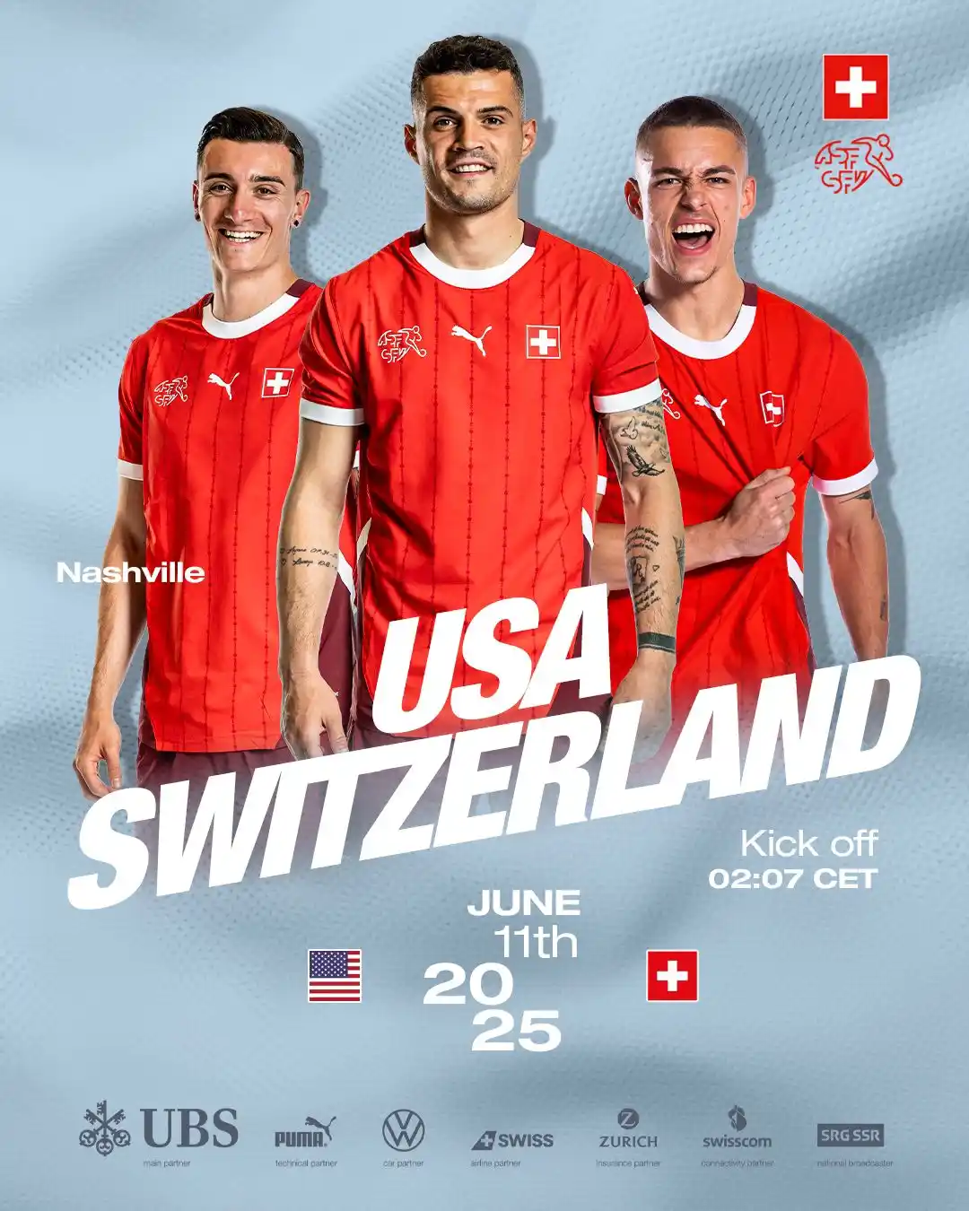 Image from Swiss National Teams: 🌘 ⏰ 📺 SRF 2, RTS 2, RSI La 2...