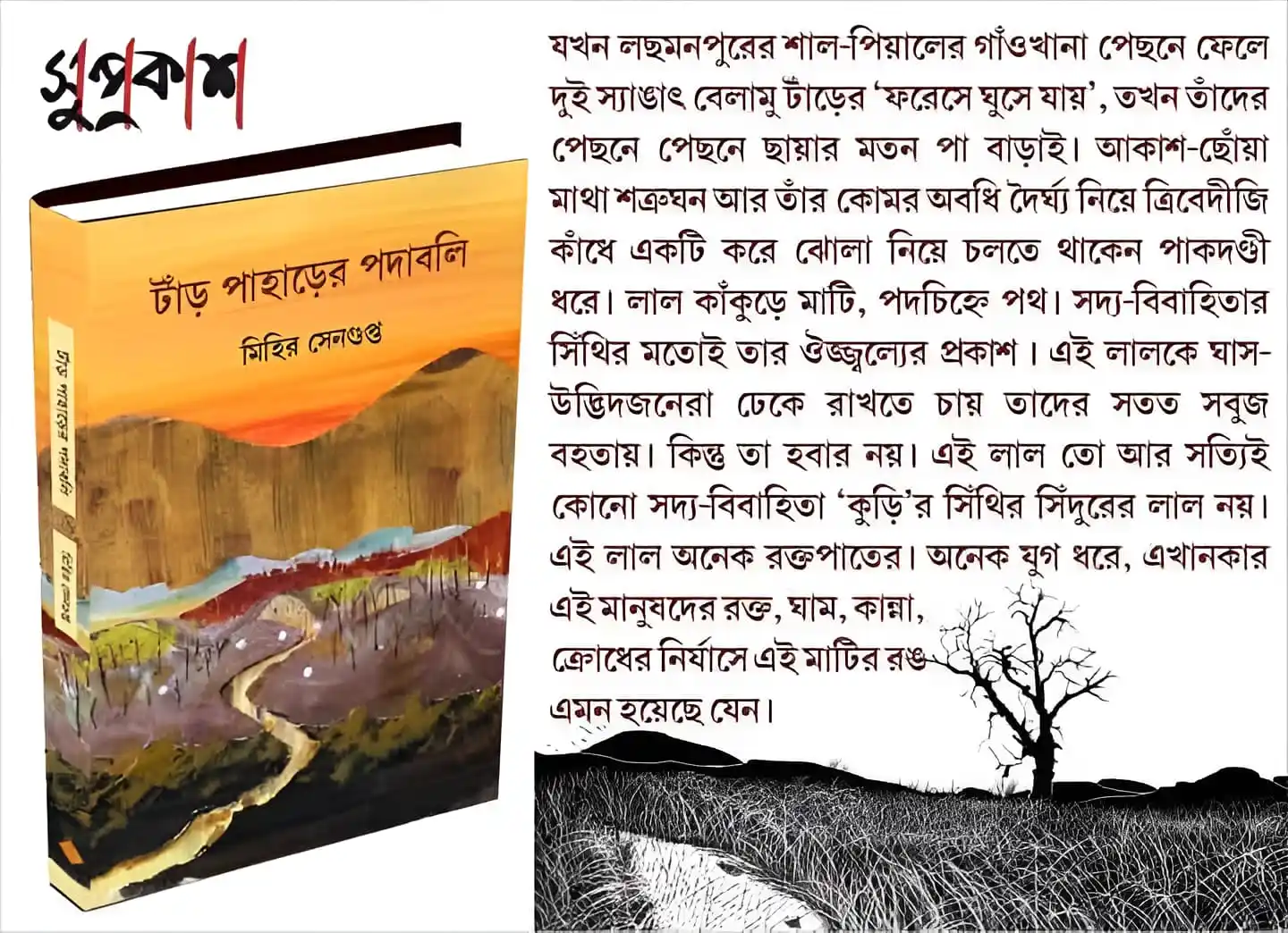 Image from Suprokash: টাঁড় সেই স্থান, যেখানে শুধু ঝাঁটি, ঝাড়, জঙ্গল, খাঁ খাঁ ভূমি, পাথর এবং ...