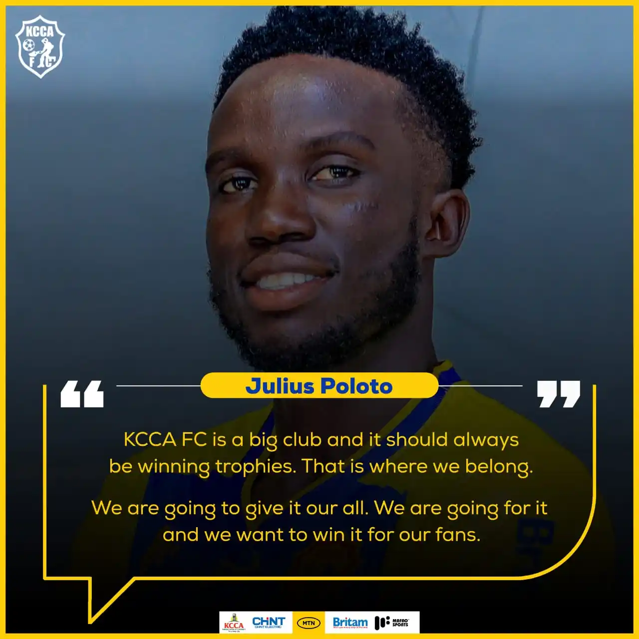 Image from KCCA FOOTBALL CLUB: The skipper Julius Poloto 💪  <a class="text-blue-500 hover:underline ...