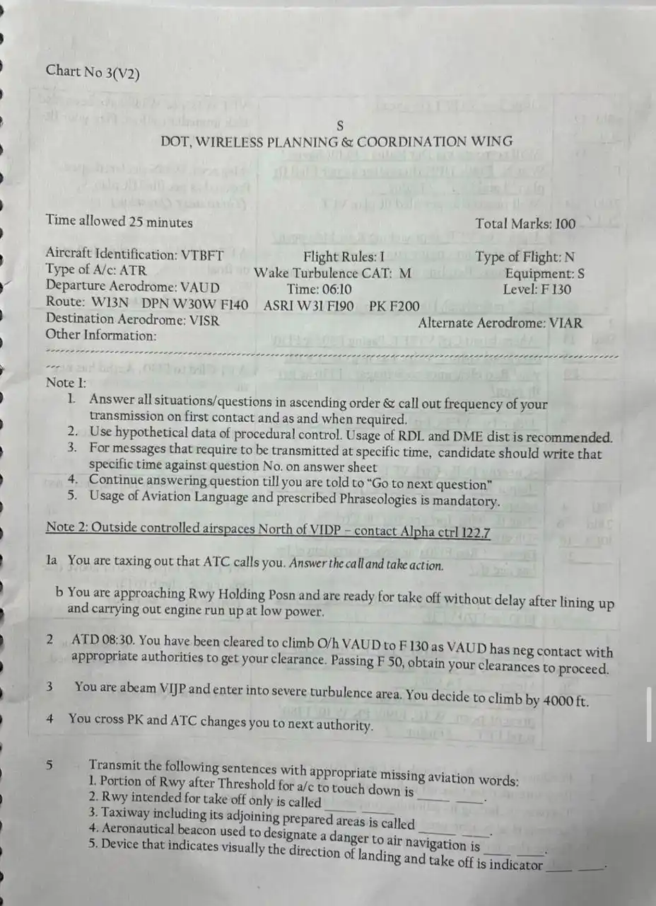 Image from AviationSpot Channel: *`Today’s Morning RTR Paper`* 📚 _CHENNAI ATTEMPT_ ✈️ ...
