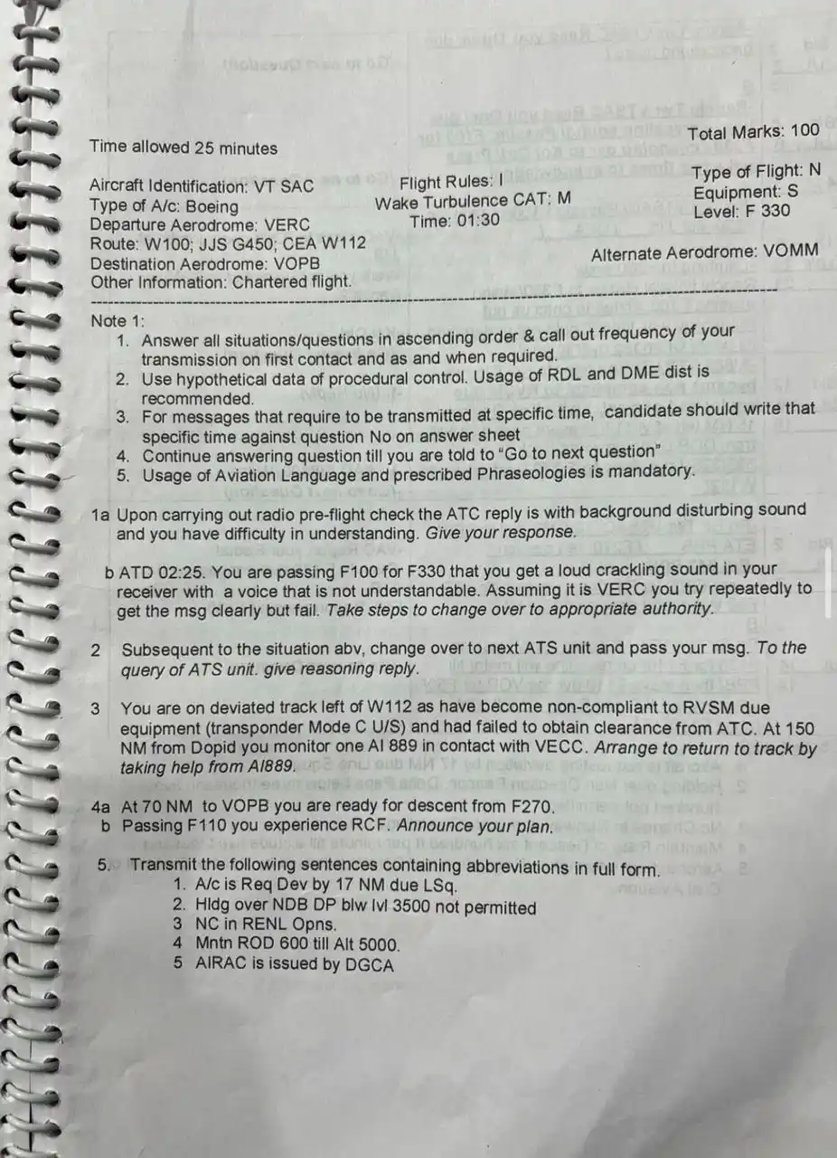 Image from AviationSpot Channel: *`Today’s Morning RTR Paper`* 📚 _CHENNAI ATTEMPT_ ✈️ ...