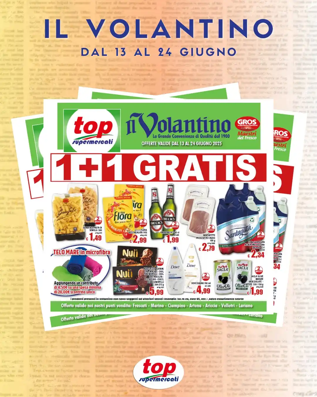 Image from TOP Supermercati : 🙌 Uno lo paghi, l’atro è GRATIS‼ Solo nei nostri supermercati: raddo...