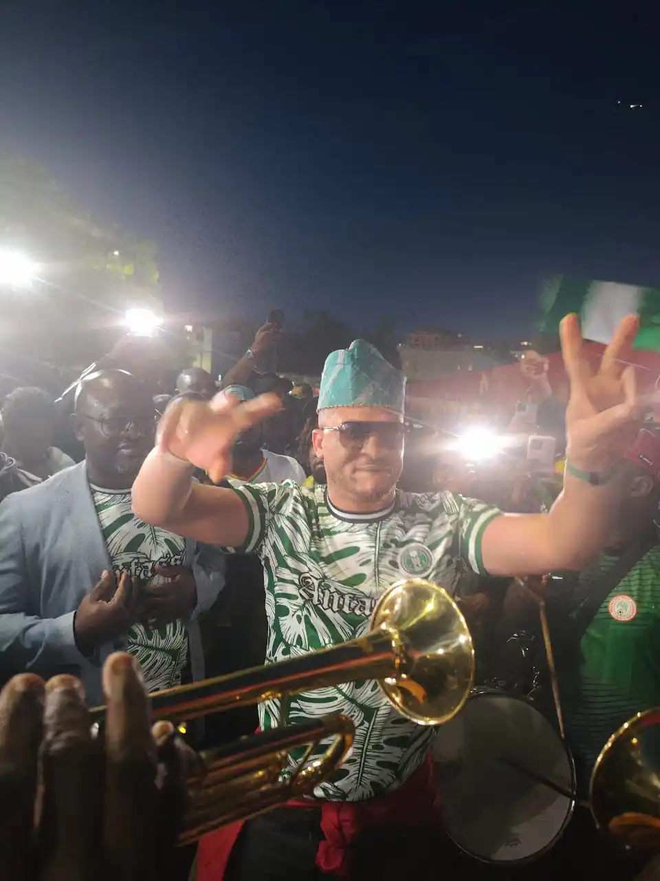 Image from Authentic Nigeria Football and Allied Sports Supporters Club.: Victory on the pitch. Vibes in the stands. ANFASSC showed up in Londo...