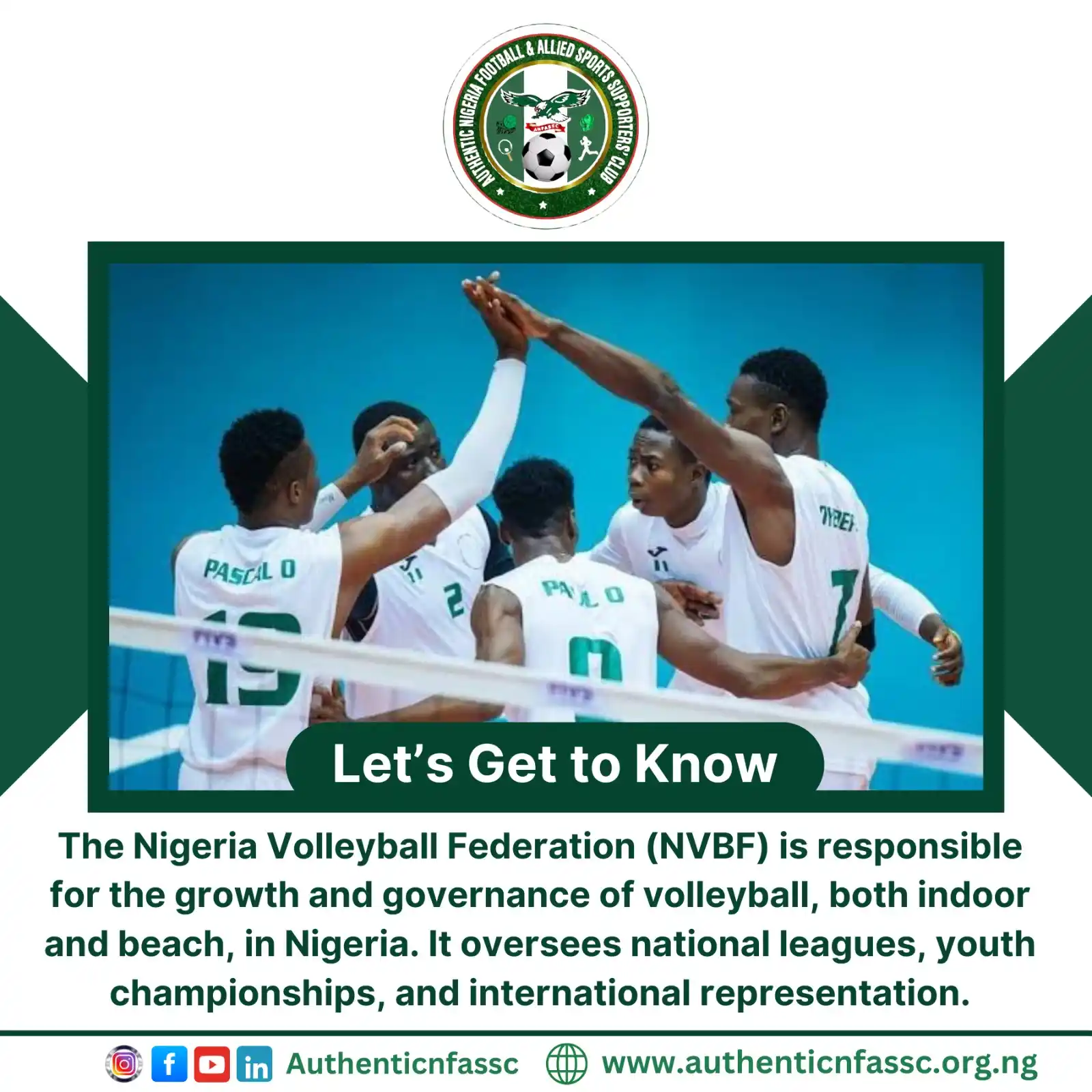 Image from Authentic Nigeria Football and Allied Sports Supporters Club.: Volleyball in Nigeria is more than just a game - it’s a growing moveme...