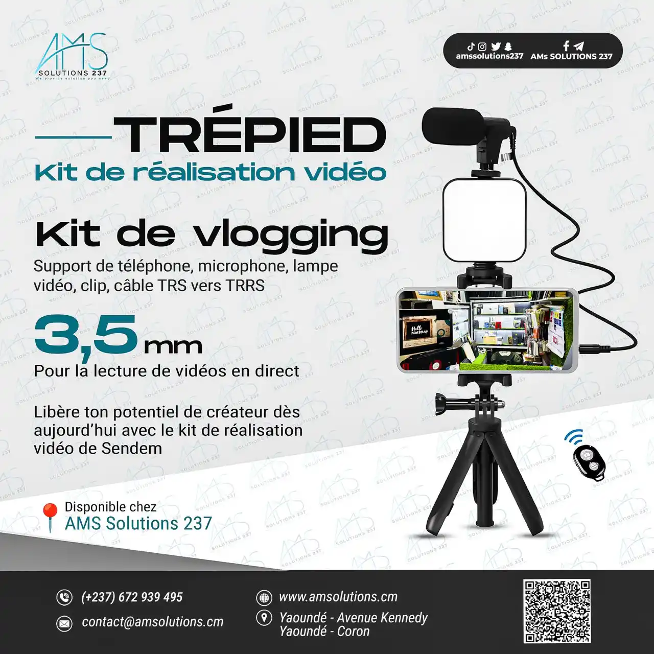 Image from AMS SOLUTIONS 237: 🎥 *Vous rêvez de vidéos professionnelles avec un son impeccable et un...