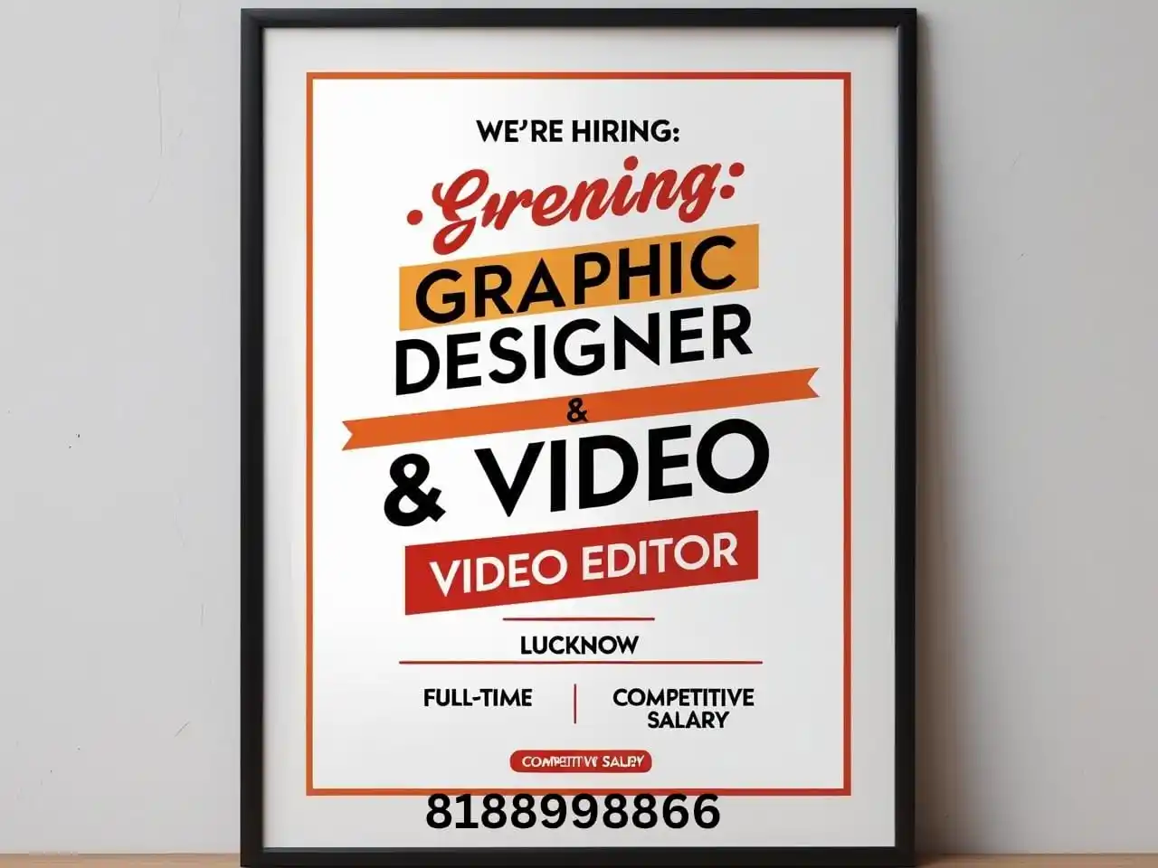 Image from Jobs Today: 🎨 We’re Hiring: Graphic Designer & Video Editor 🎬 📍 Location: Luckn...