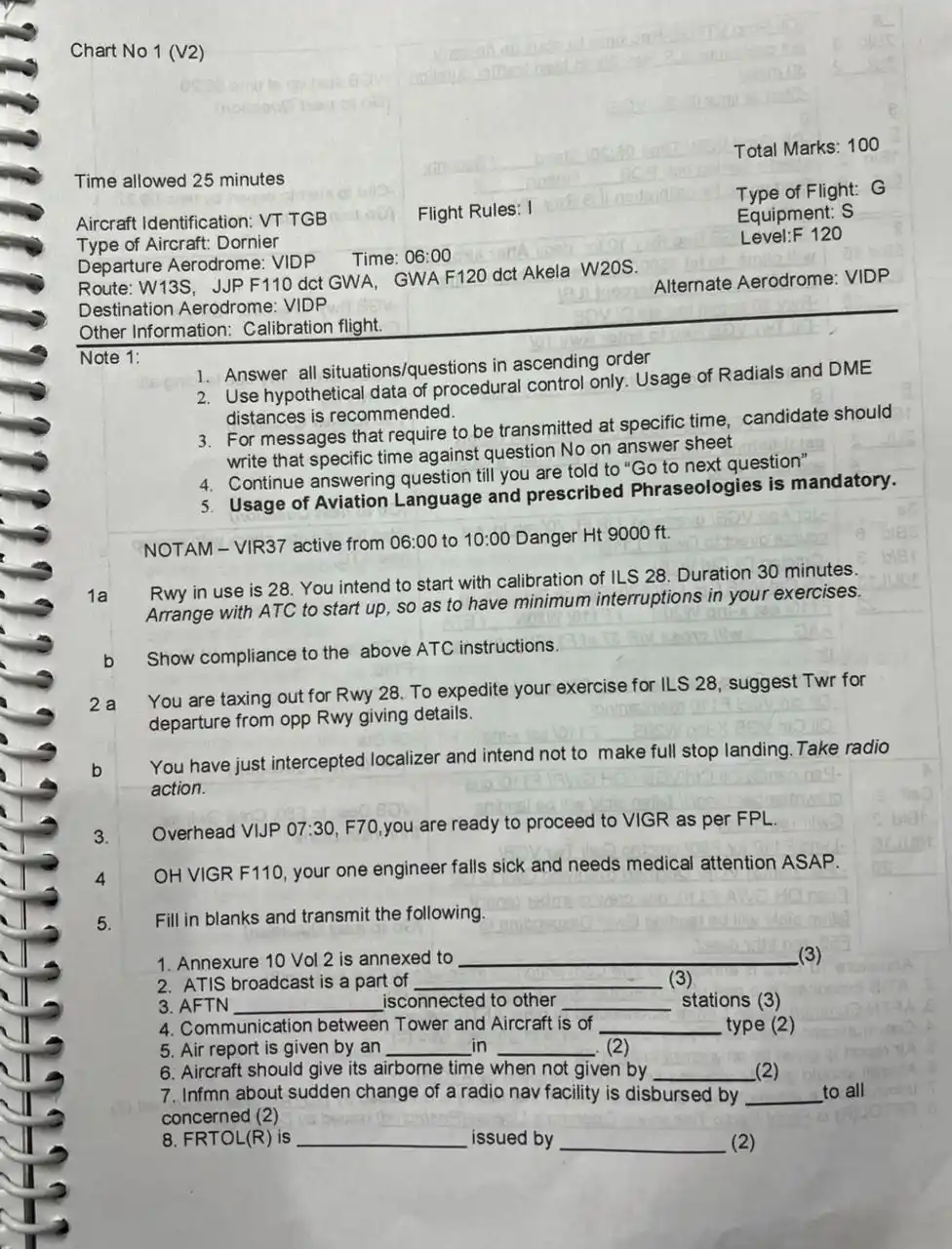 Image from AviationSpot Channel: *`Yesterday’s Afternoon RTR Paper`* 📚 _CHENNAI ATTEMPT_ ✈️...