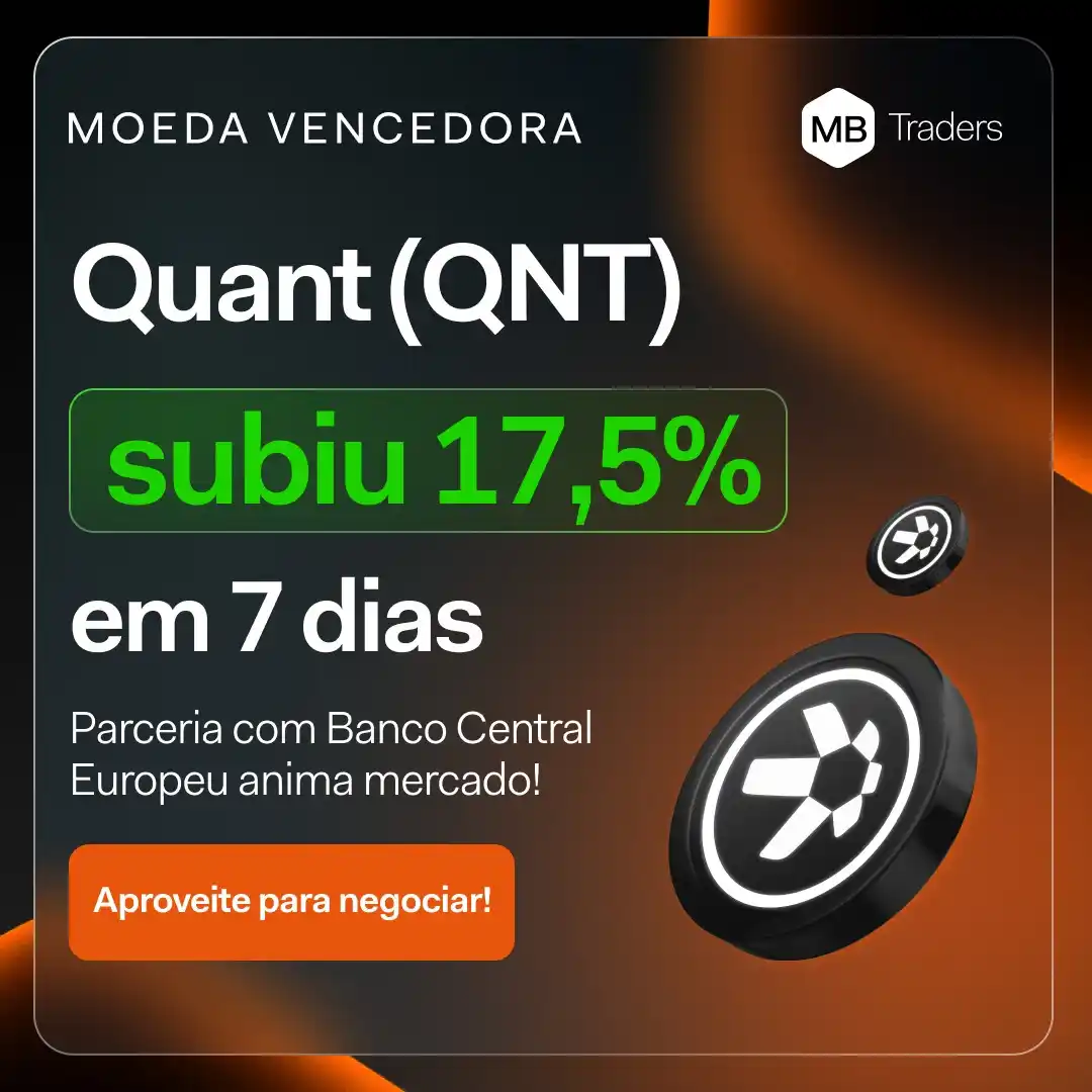 Image from MB Crypto | Daily News & Trading: *🔥 A MOEDA VENCEDORA: QUANT (QNT)!* QNT dispara *17,5%* em 7 dias, m...