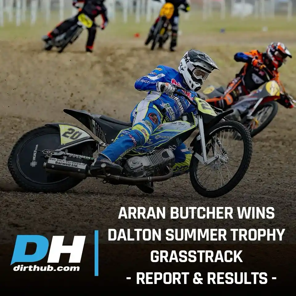 Image from Dirt Hub: 🟢 Arran Butcher turned on the style to win Sunday's Dalton Summer Tro...
