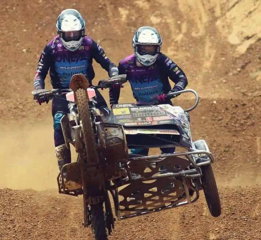 Image from Dirt Hub: 🎯 Brett Wilkinson & Joe Millard chalked up another British Sidecarcro...