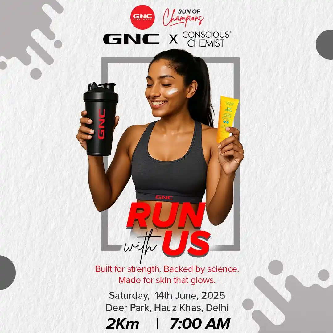 Image from GNC India: 🏃♂️ Delhi, are you ready to chase greatness? _*The GNC Run of Champi...