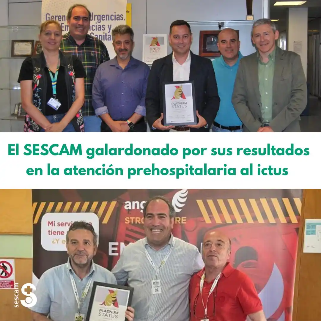 Image from SESCAM: 🏆 *El SESCAM galardonado por sus resultados en la atención prehospita...