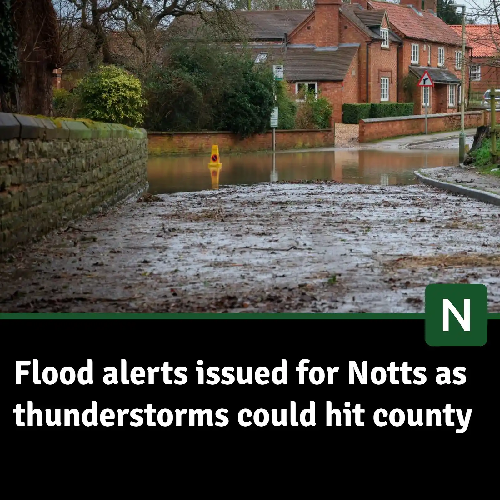 Image from Nottinghamshire Live: 🚨 Flood alerts have been issued for parts of Nottinghamshire as the E...