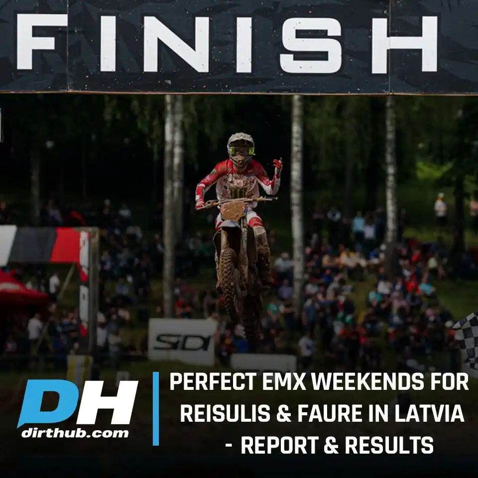 Image from Dirt Hub: 🔵 It was a storming EMX weekend in Latvia for Yamaha with home nation...