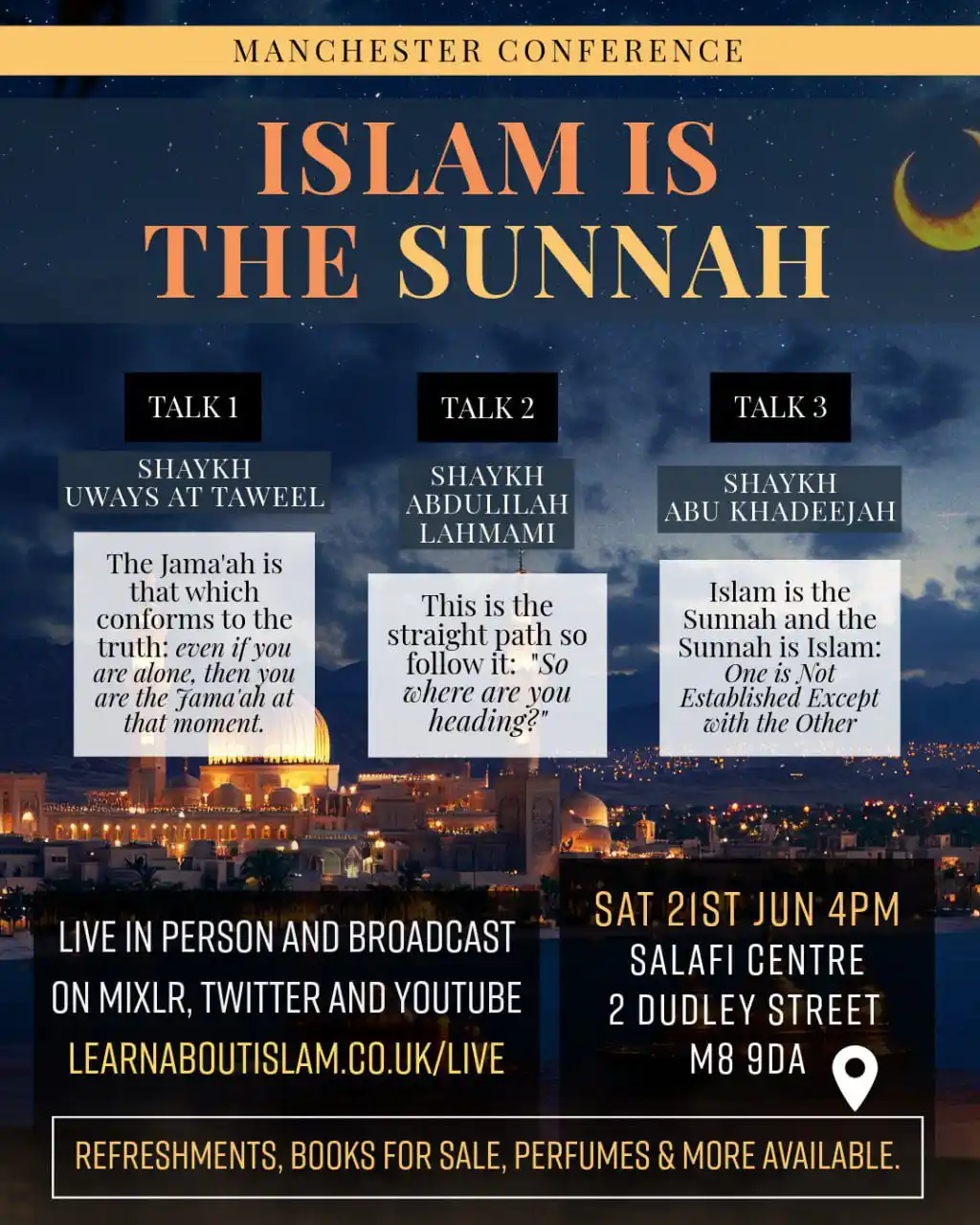 Image from Salafi Centre of Manchester : ๐โจ ๐๐๐ง๐๐ก๐๐ฌ๐ญ๐๐ซ ๐๐จ๐ง๐๐๐ซ๐๐ง๐๐ โจ๐ ๐๐๐๐๐ ๐๐ ๐๏ฟฝ...